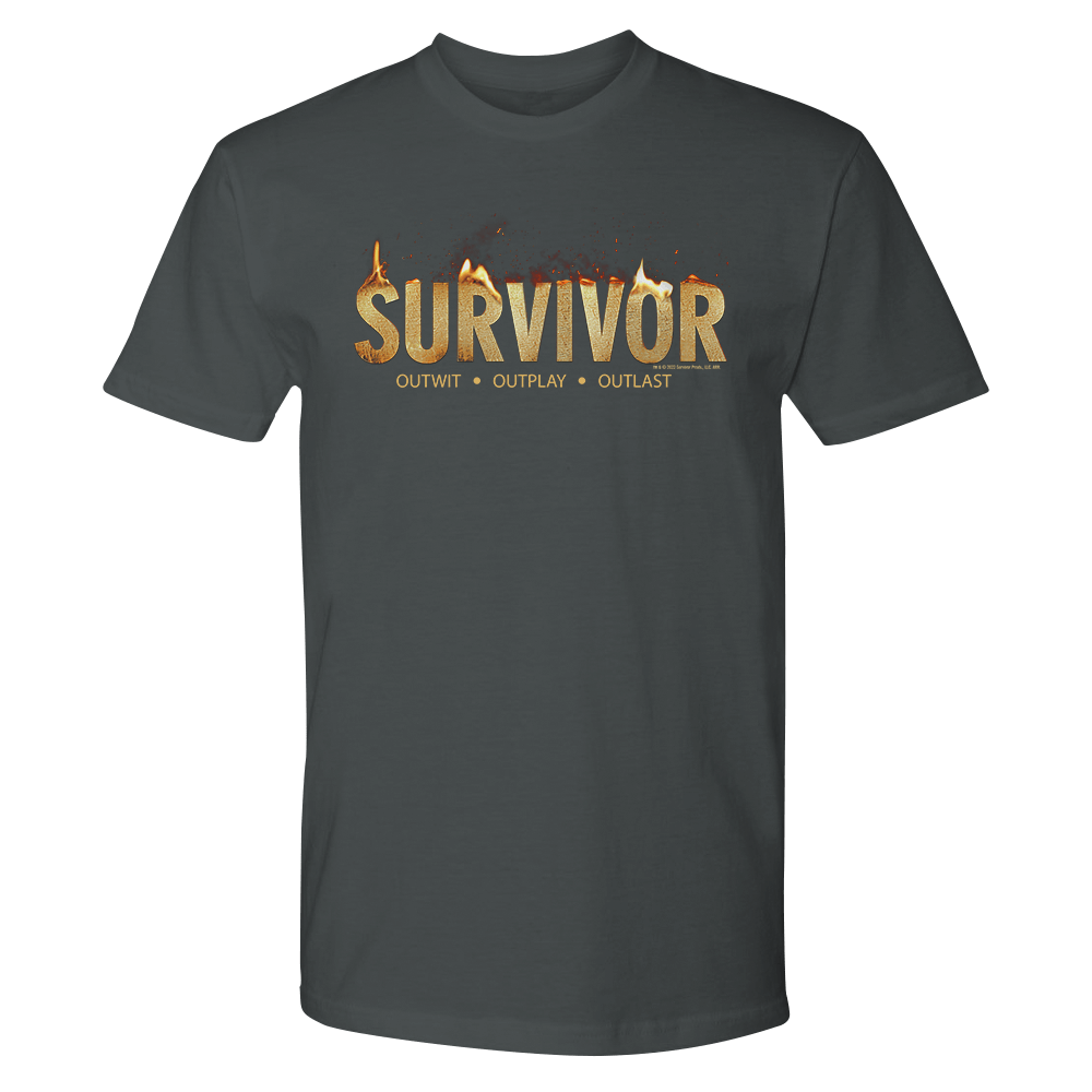 Survivor Flame Logo Adult Short Sleeve T - Shirt - Paramount Shop