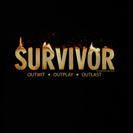 Survivor Flame Logo Adult Short Sleeve T - Shirt - Paramount Shop