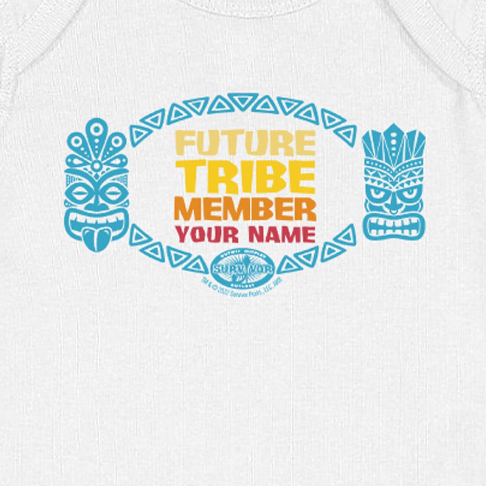 Survivor Future Tribe Member Personalized Baby Bodysuit - Paramount Shop