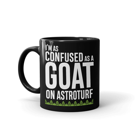 Survivor Goat On Astroturf Quote Black Mug - Paramount Shop
