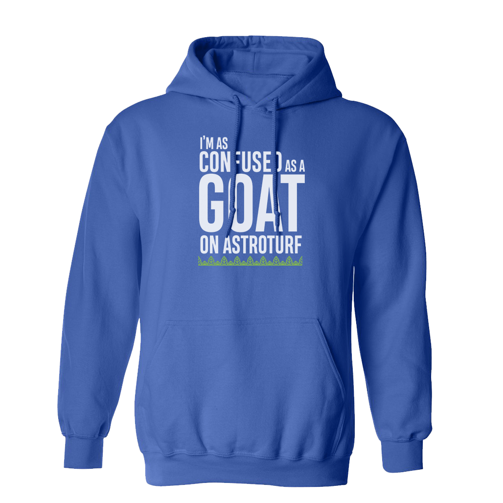 Survivor Goat On Astroturf Quote Hooded Sweatshirt - Paramount Shop