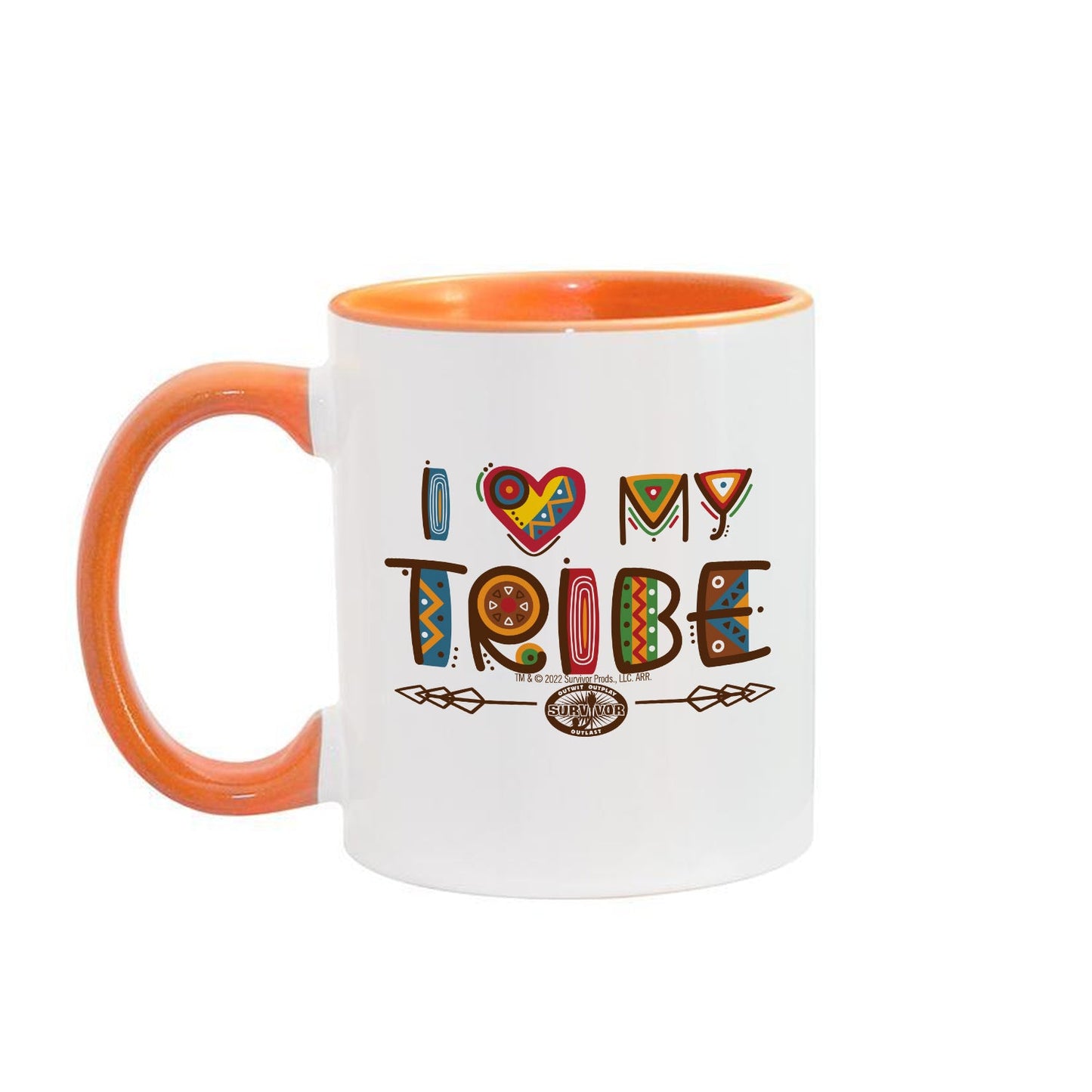 Survivor I Love My Tribe Mashup Personalized Two - Tone Mugs - Paramount Shop