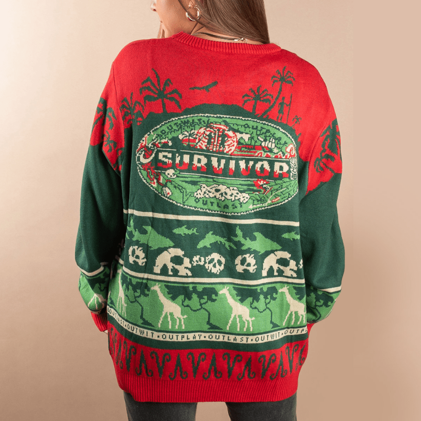 Survivor Mashup Logo Knitted Holiday Sweater - Paramount Shop