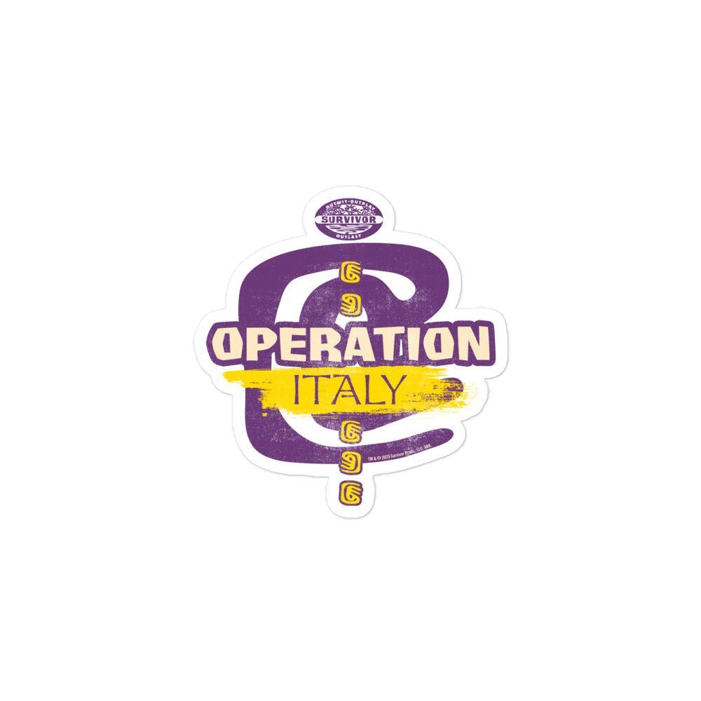 Survivor Operation Italy Sticker - Paramount Shop