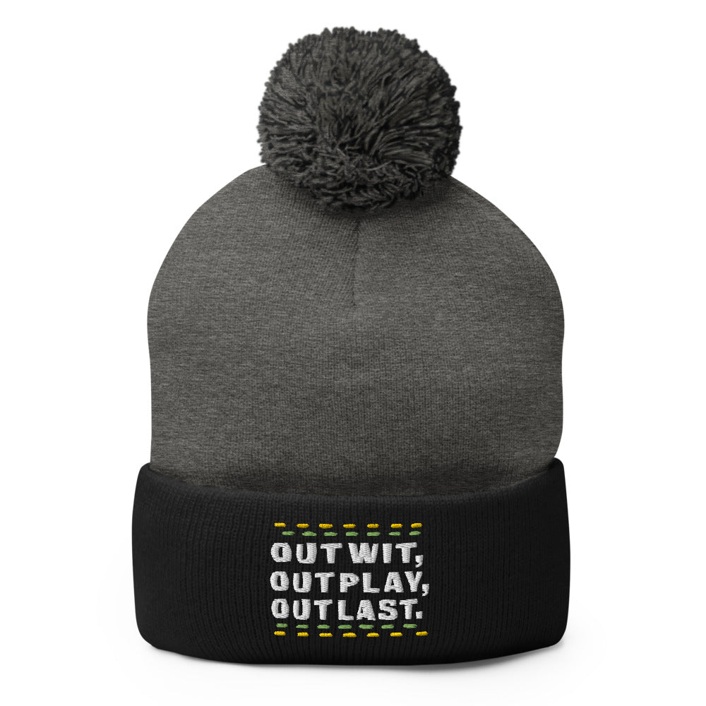 Survivor Outwit, Outplay, Outlast Pom Pom Beanie - Paramount Shop