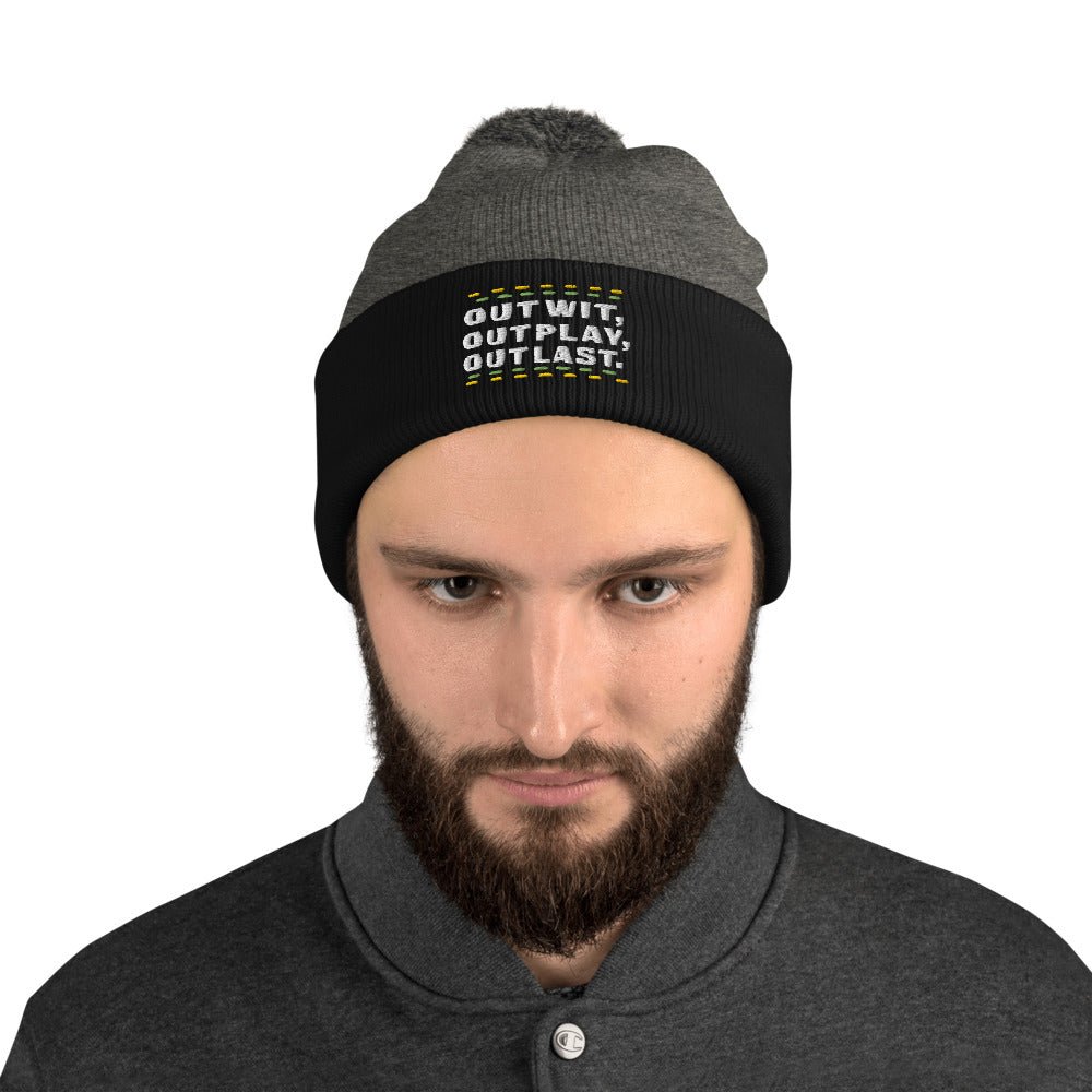 Survivor Outwit, Outplay, Outlast Pom Pom Beanie - Paramount Shop