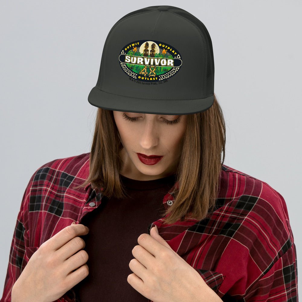 Survivor Season 48 Logo Trucker Hat - Paramount Shop