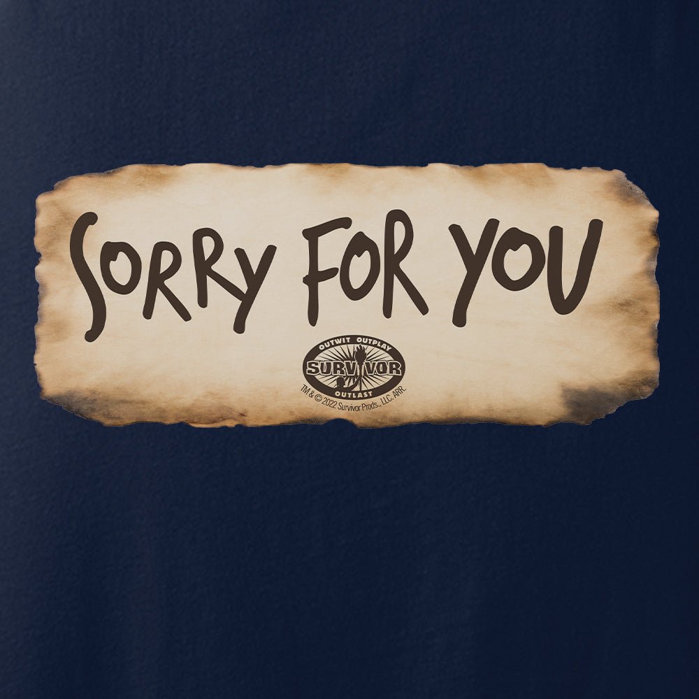 Survivor Sorry For You Adult Tank Top - Paramount Shop