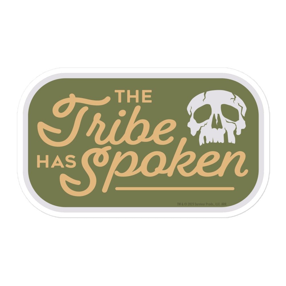 Survivor The Tribe Skull 5.5" Die Cut Sticker - Paramount Shop