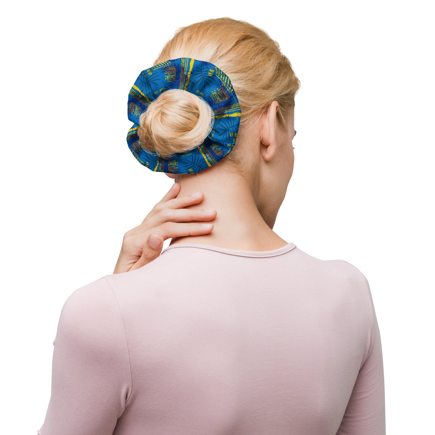 Survivor Tribal Lines Blue Scrunchie - Paramount Shop