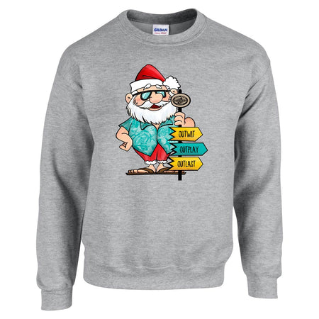 Survivor Tropical Santa Fleece Crewneck Sweatshirt - Paramount Shop