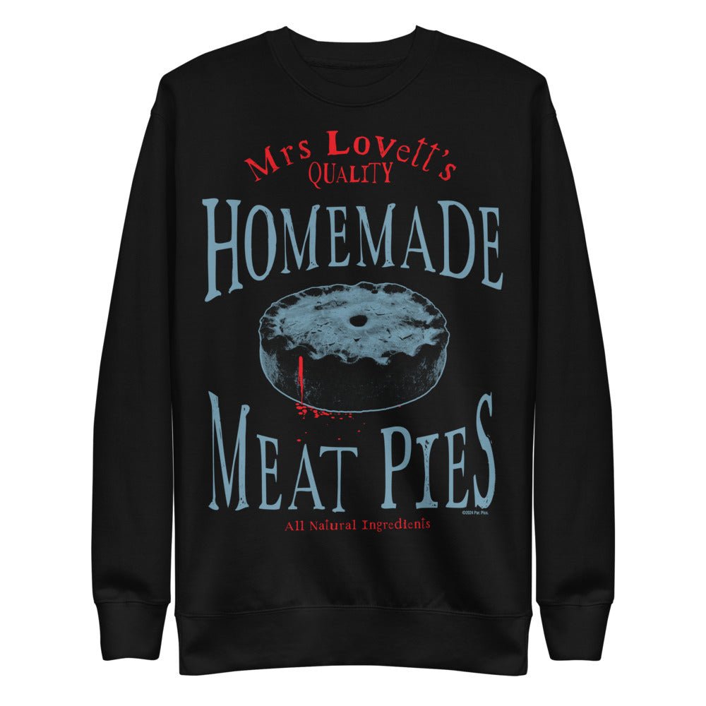 Sweeney Todd Mrs. Lovett's Homemade Meat Pies Unisex Crewneck Sweatshirt - Paramount Shop