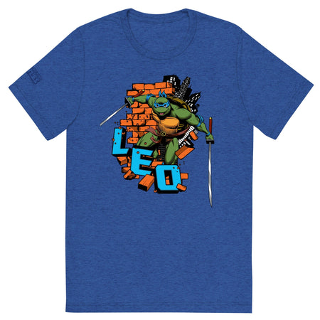 Teenage Mutant Ninja Turtles Leo Unisex Tri - Blend T - Shirt - Paramount Shop