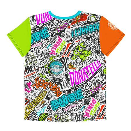 Teenage Mutant Ninja Turtles: Mutant Mayhem Name Sketches Kids T - Shirt - Paramount Shop