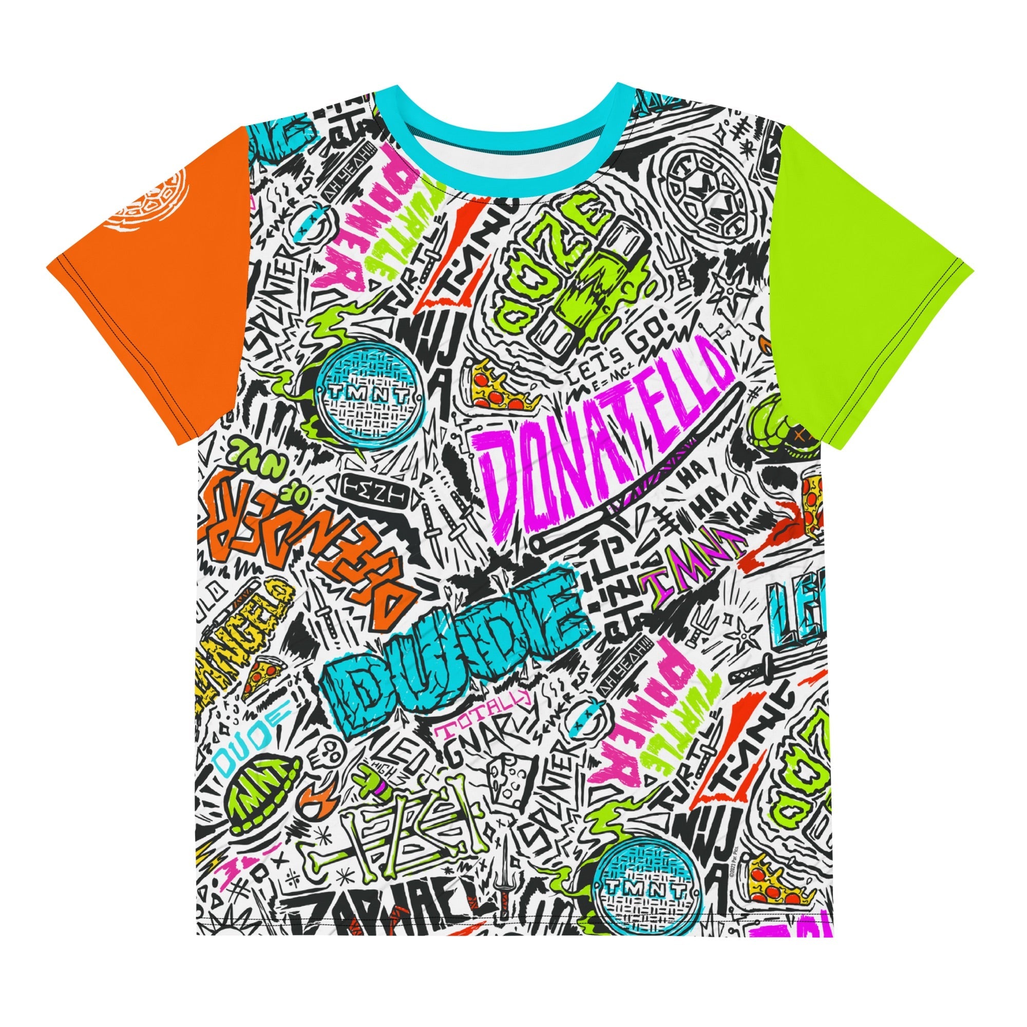 Teenage Mutant Ninja Turtles: Mutant Mayhem Namensskizzen Kinder T-Shirt