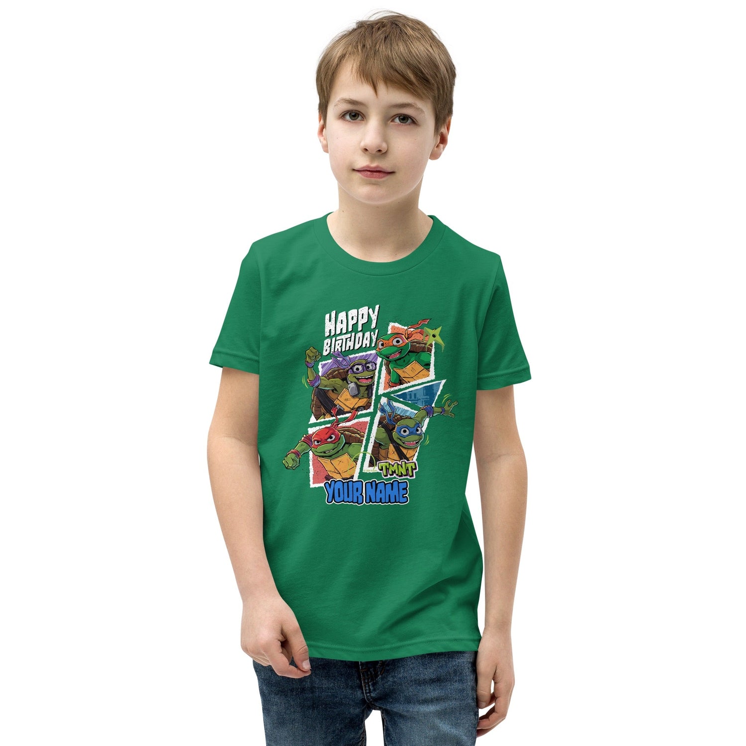 Teenage Mutant Ninja Turtles: Mutant Mayhem Personalized Birthday Kids T - Shirt - Paramount Shop