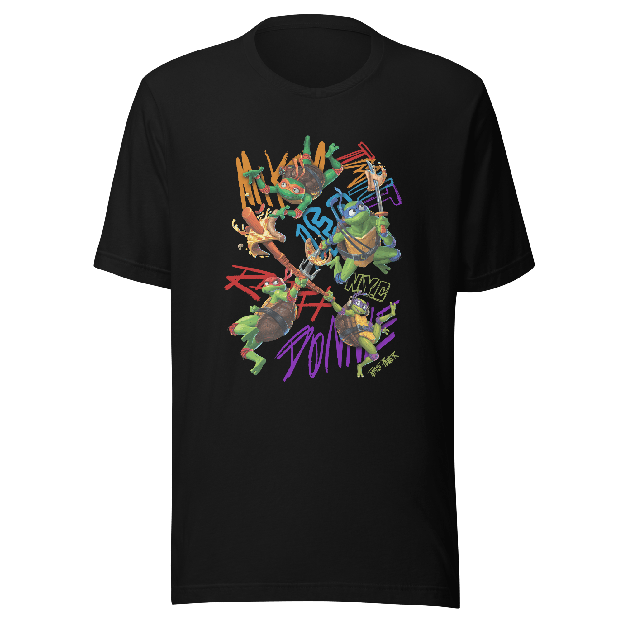 Teenage Mutant Ninja Turtles: Mutant Mayhem Pizza Adult Short Sleeve T-Shirt