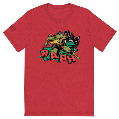 Teenage Mutant Ninja Turtles Raph Unisex Tri - Blend T - Shirt - Paramount Shop