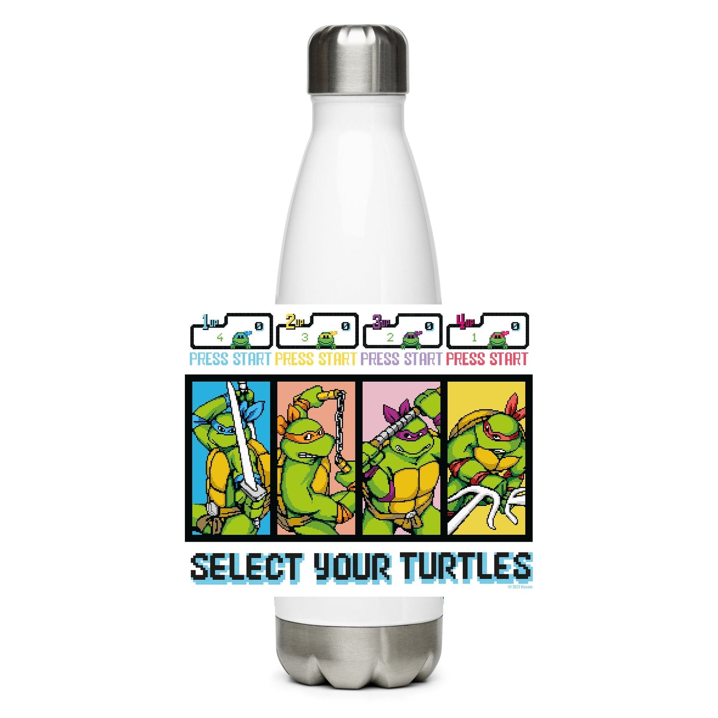 Teenage Mutant Ninja Turtles Select Your Turtles Stainless Steel Water Bottle - Paramount Shop