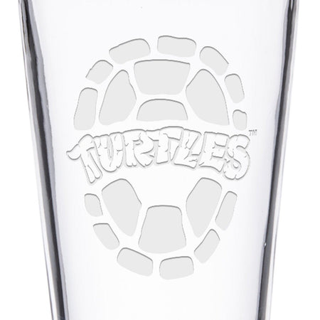 Teenage Mutant Ninja Turtles Shell Laser Engraved Pint Glass - Paramount Shop