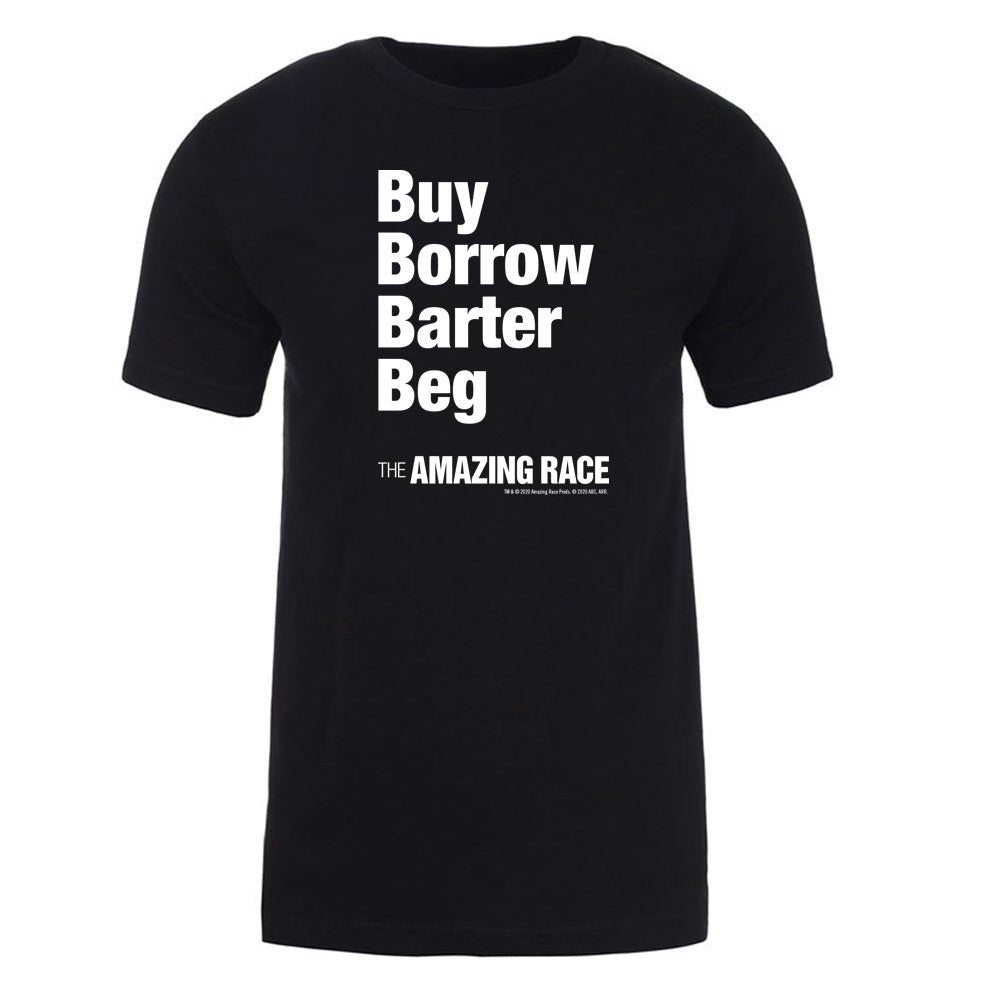 The Amazing Race White Barter Adult Short Sleeve T - Shirt - Paramount Shop