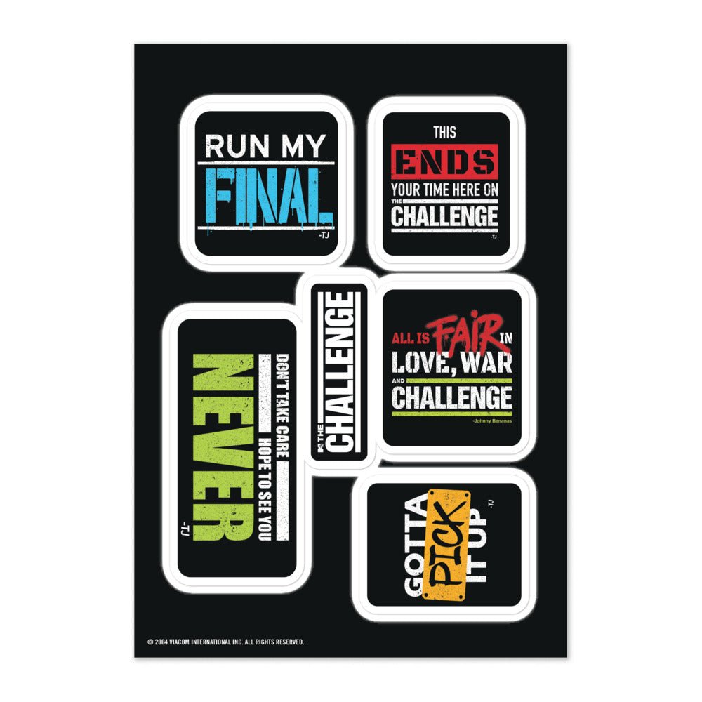 The Challenge Editorial Sticker Sheet - Paramount Shop