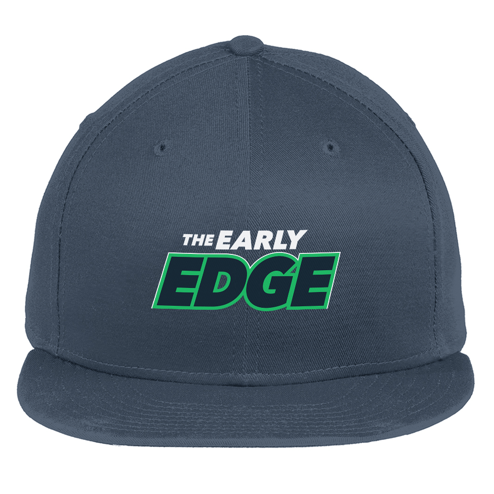 The Early Edge Podcast Logo Embroidered Flat Bill Hat - Paramount Shop