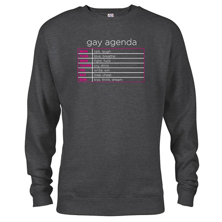 The L Word Gay Agenda Fleece Crewneck Sweatshirt - Paramount Shop