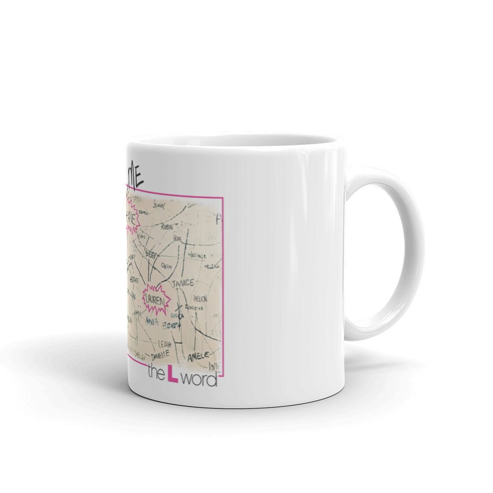 The L Word The Chart White Mug - Paramount Shop