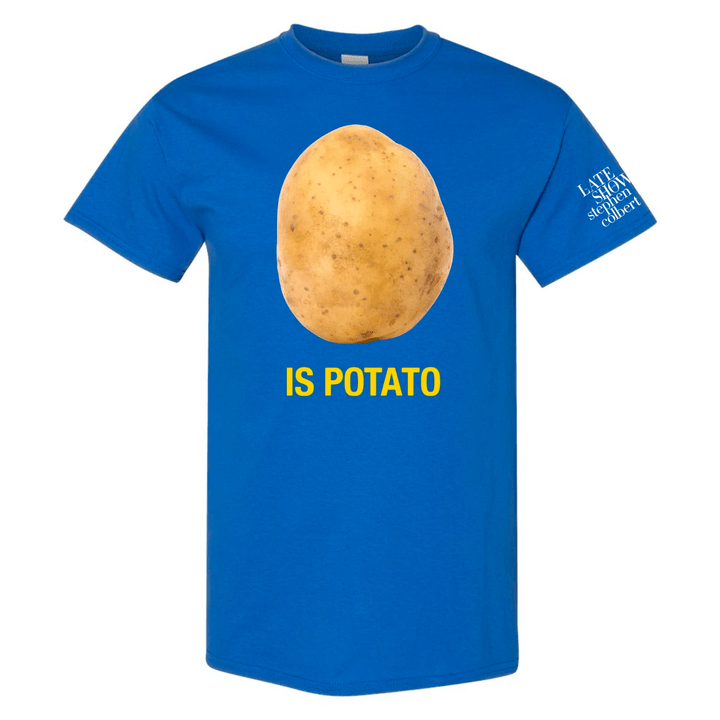 The Late Show with Stephen Colbert Is Potato Charity Adult Short Sleeve T - Shirt - Paramount Shop