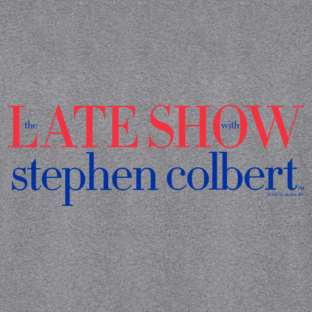 The Late Show with Stephen Colbert logo Adult Long Sleeve T - Shirt - Paramount Shop