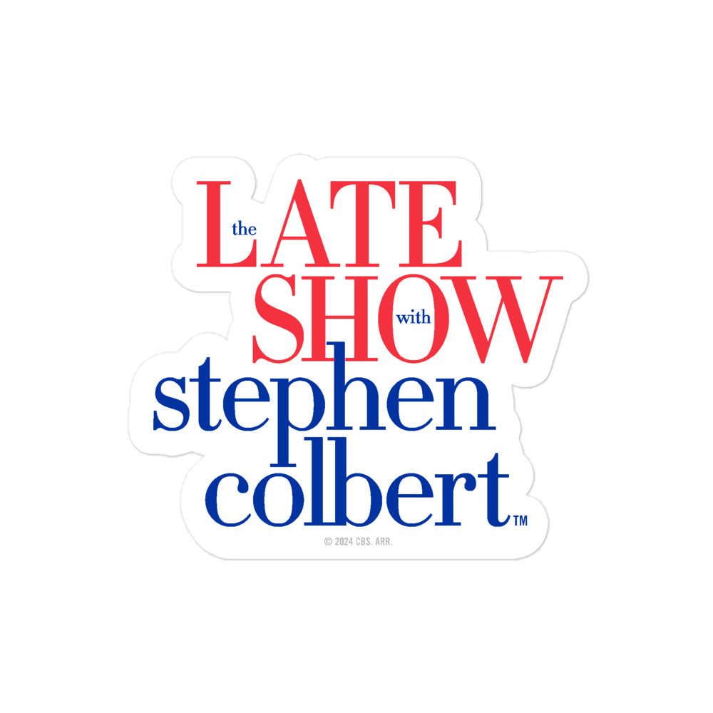 The Late Show with Stephen Colbert Logo Sticker - Paramount Shop