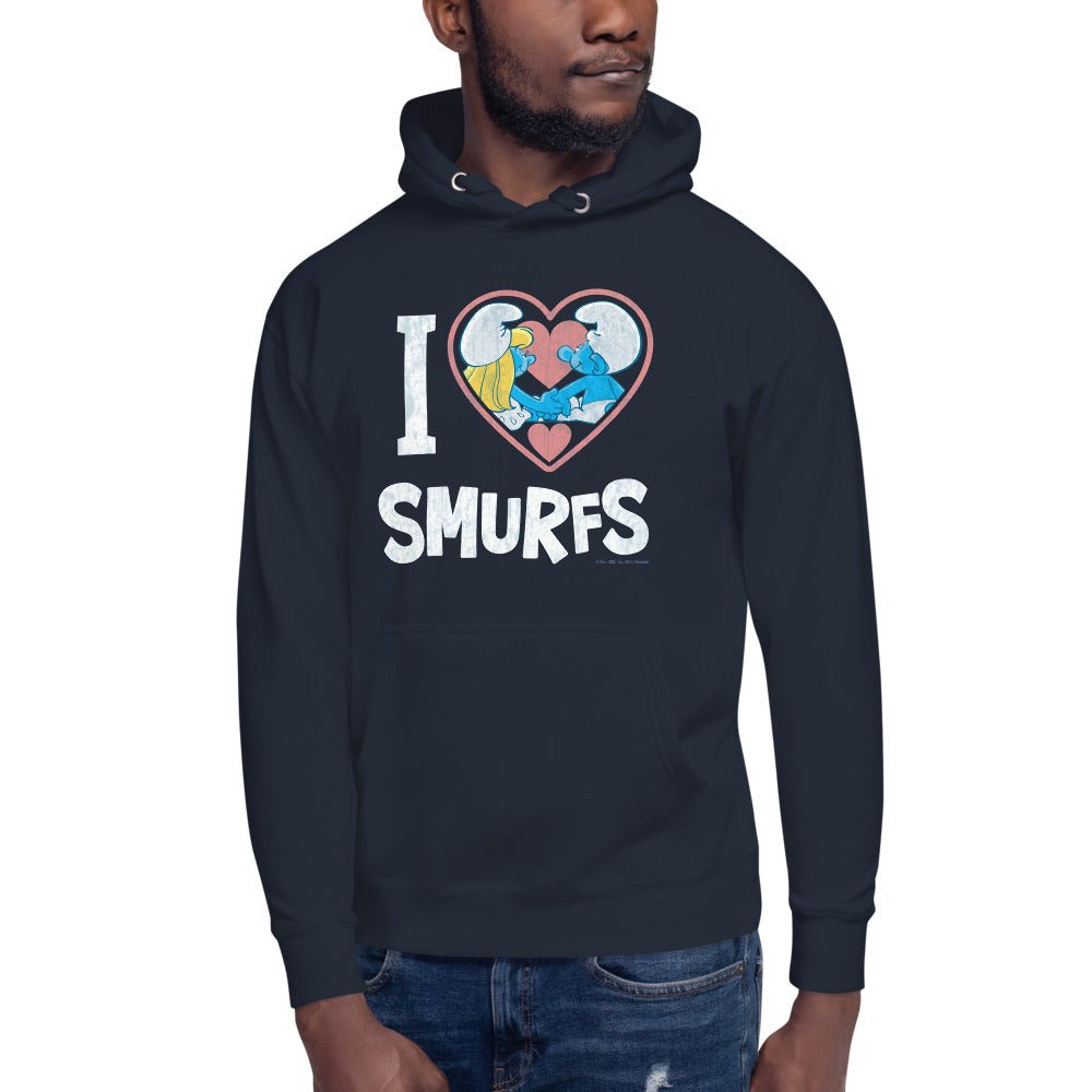 The Smurfs I Love Smurfs Unisex Hoodie - Paramount Shop