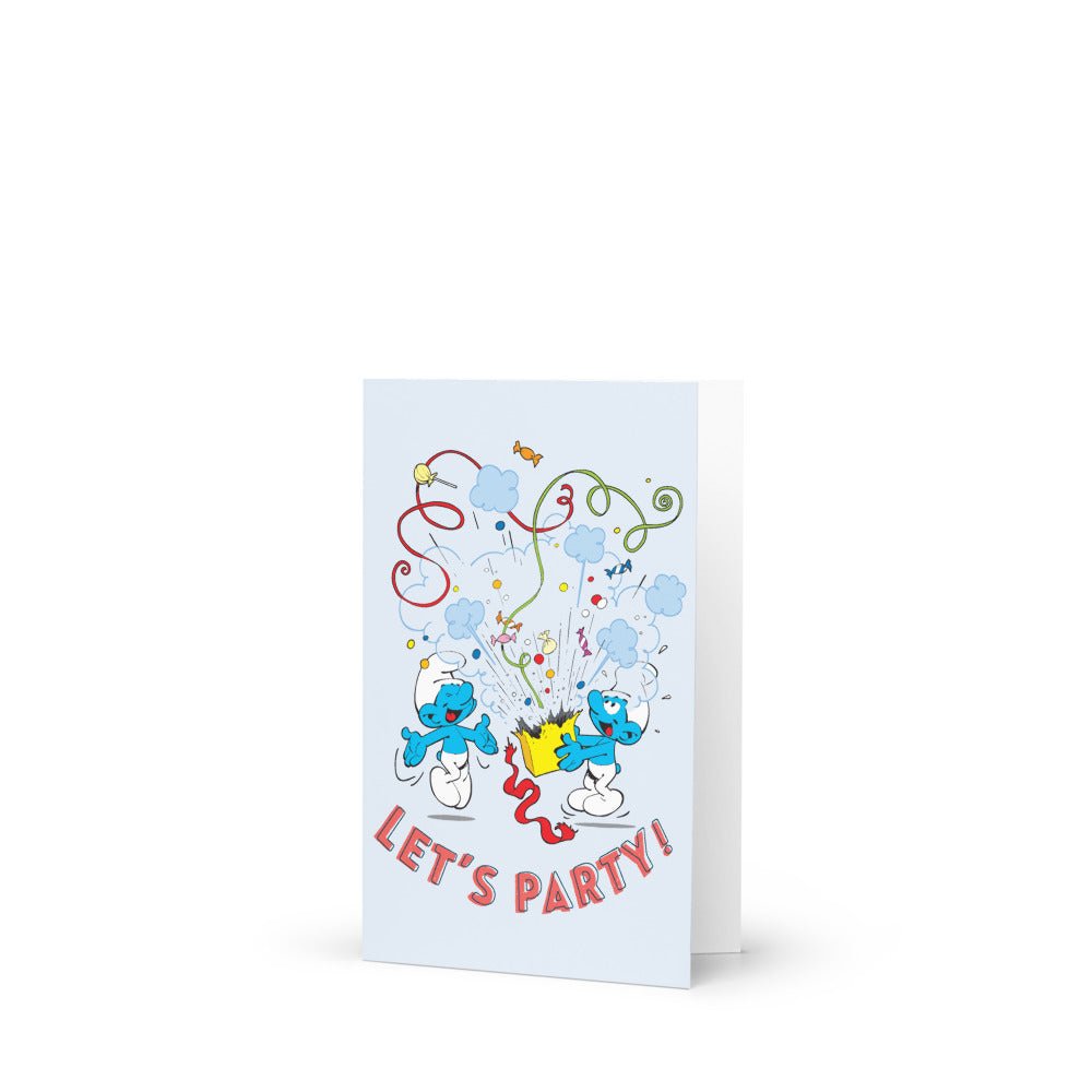 The Smurfs Let's Party Greeting Card - Paramount Shop