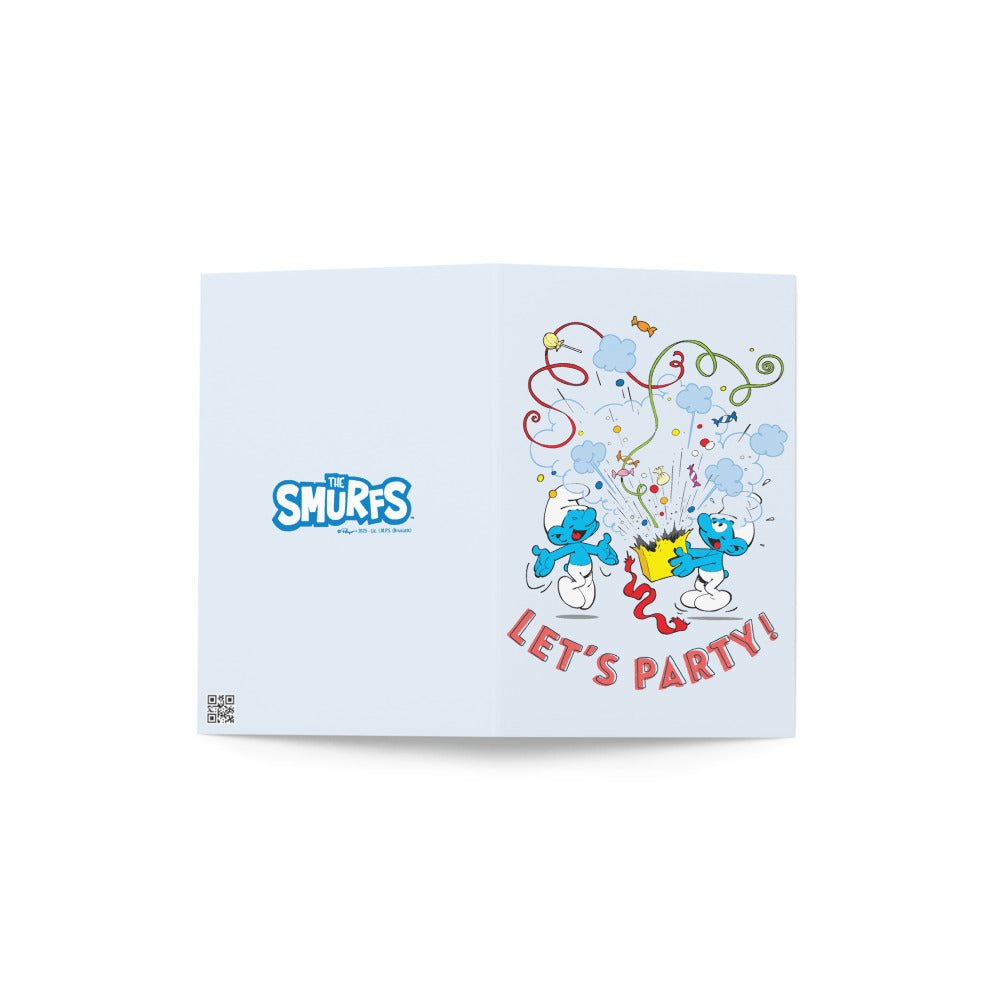 The Smurfs Let's Party Greeting Card - Paramount Shop