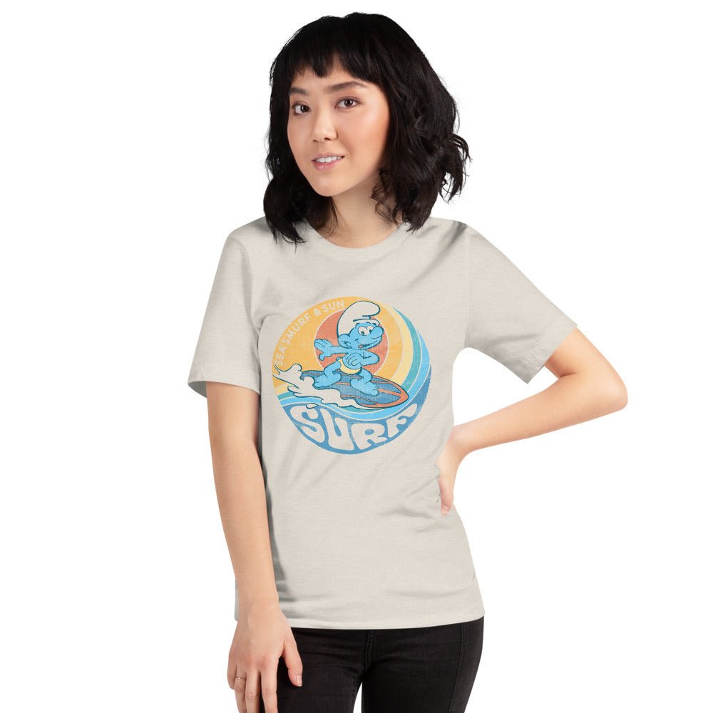 The Smurfs Sea Smurf And Sun Surf Unisex T-Shirt - Paramount Shop