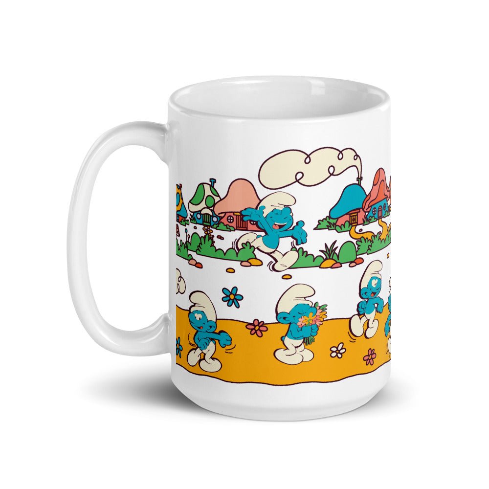 The Smurfs Village White Mug - Paramount Shop