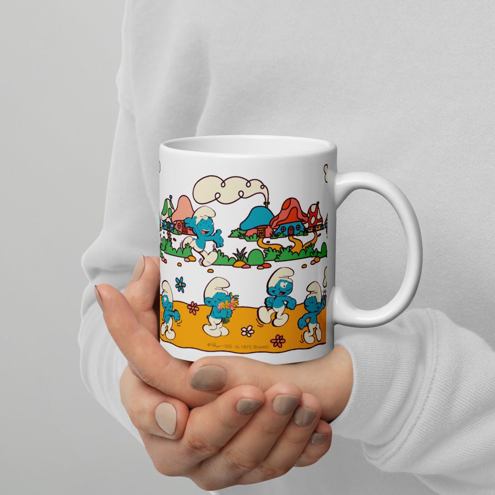 The Smurfs Village White Mug - Paramount Shop