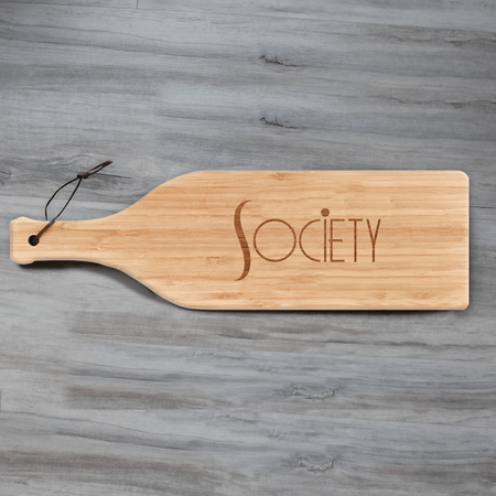 The Young and the Restless Society Wine Bottle Cutting Board - Paramount Shop