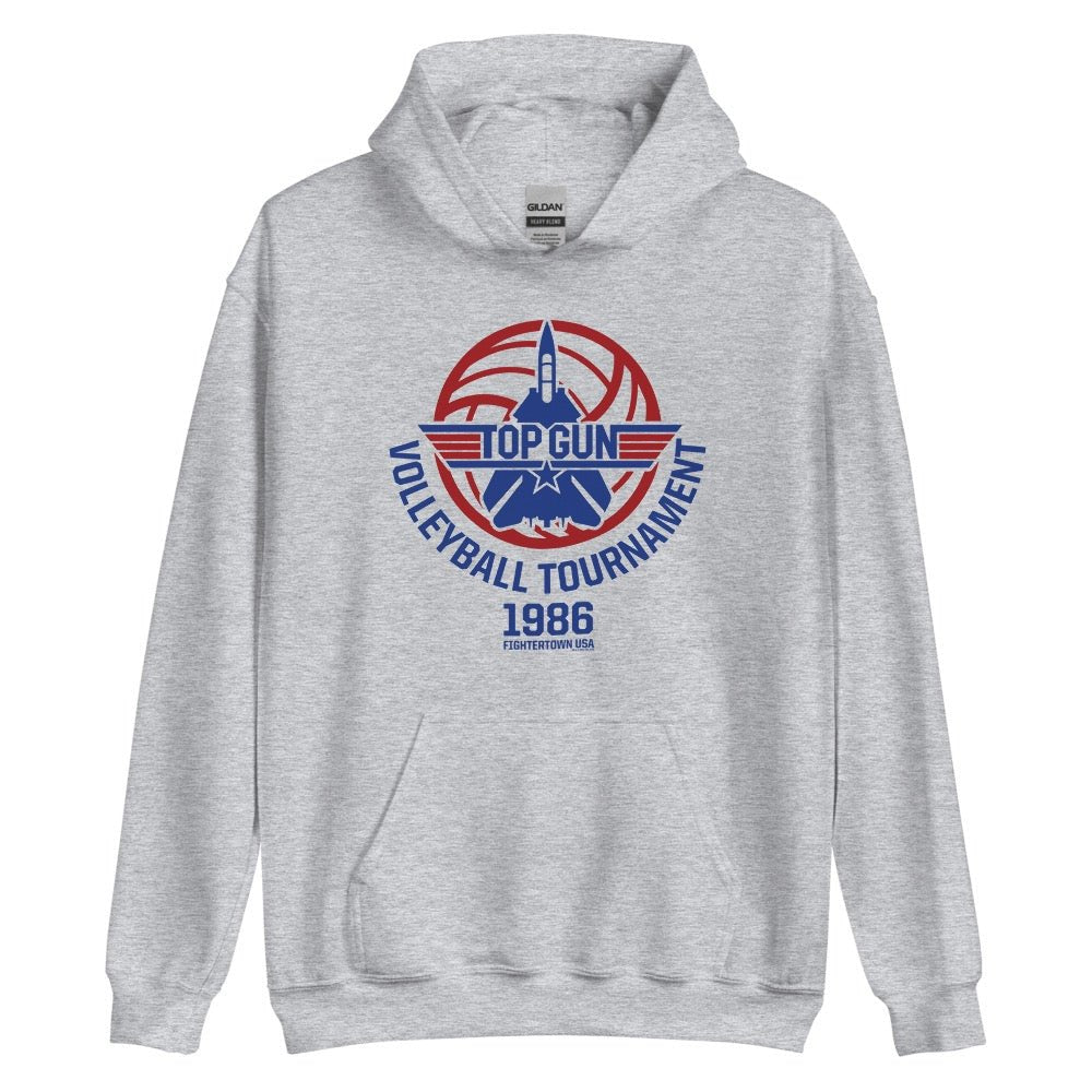 Top Gun Fighter Town USA 1986 Volleyball Tournament Hooded Sweatshirt - Paramount Shop