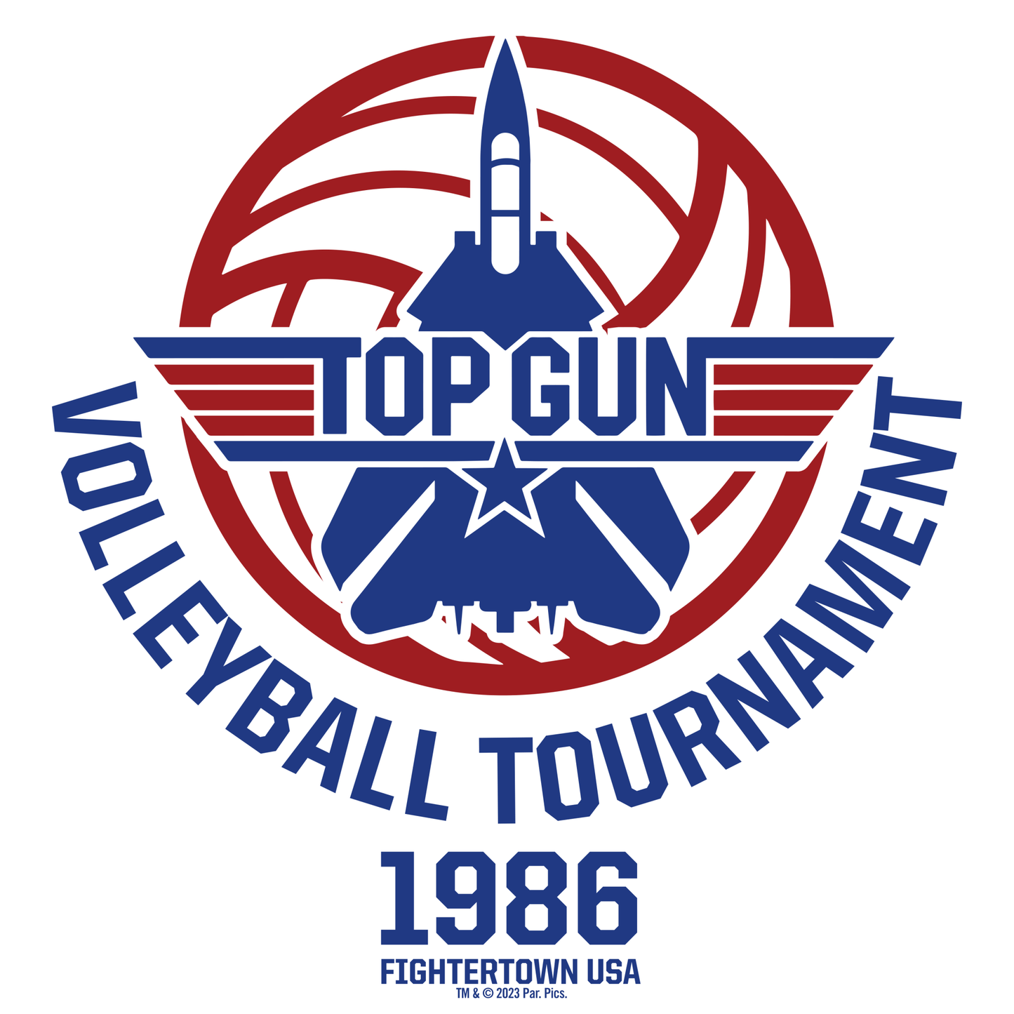 Top Gun Fighter Town USA 1986 Volleyball Tournament Unisex Tank Top - Paramount Shop