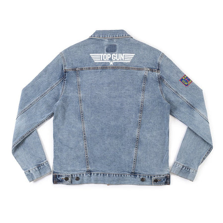 Top Gun Printed Denim Jacket - Paramount Shop