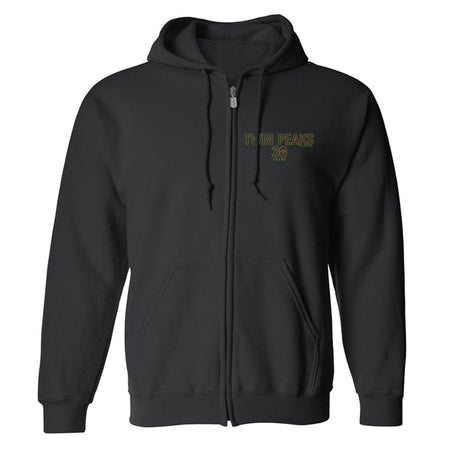 Twin Peaks 30th Anniversary Logo Fleece Zip - Up Hooded Sweatshirt - Paramount Shop