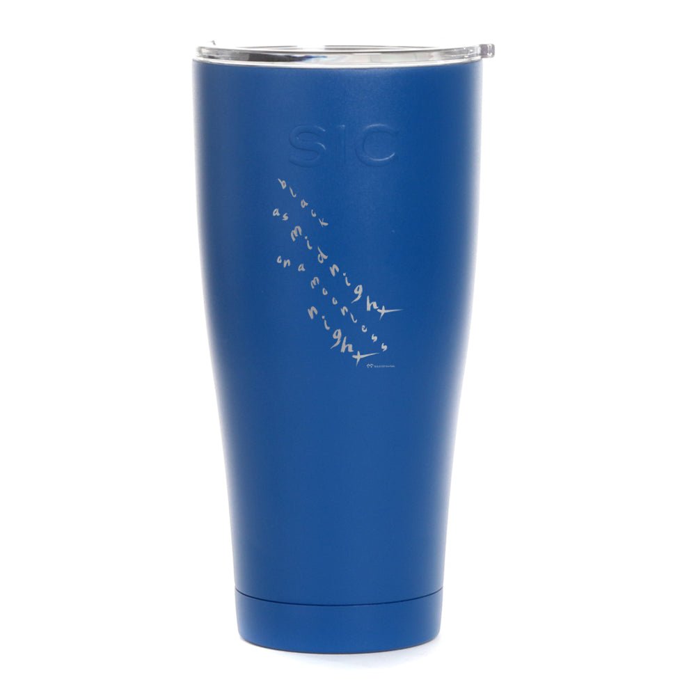 Twin Peaks Black as Midnight Handwritten Laser Engraved SIC Tumbler - Paramount Shop