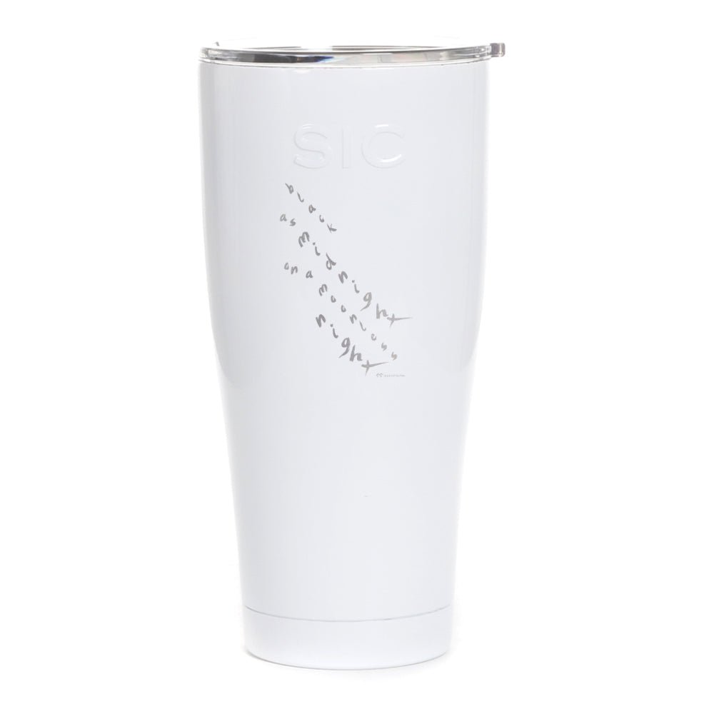 Twin Peaks Black as Midnight Handwritten Laser Engraved SIC Tumbler - Paramount Shop