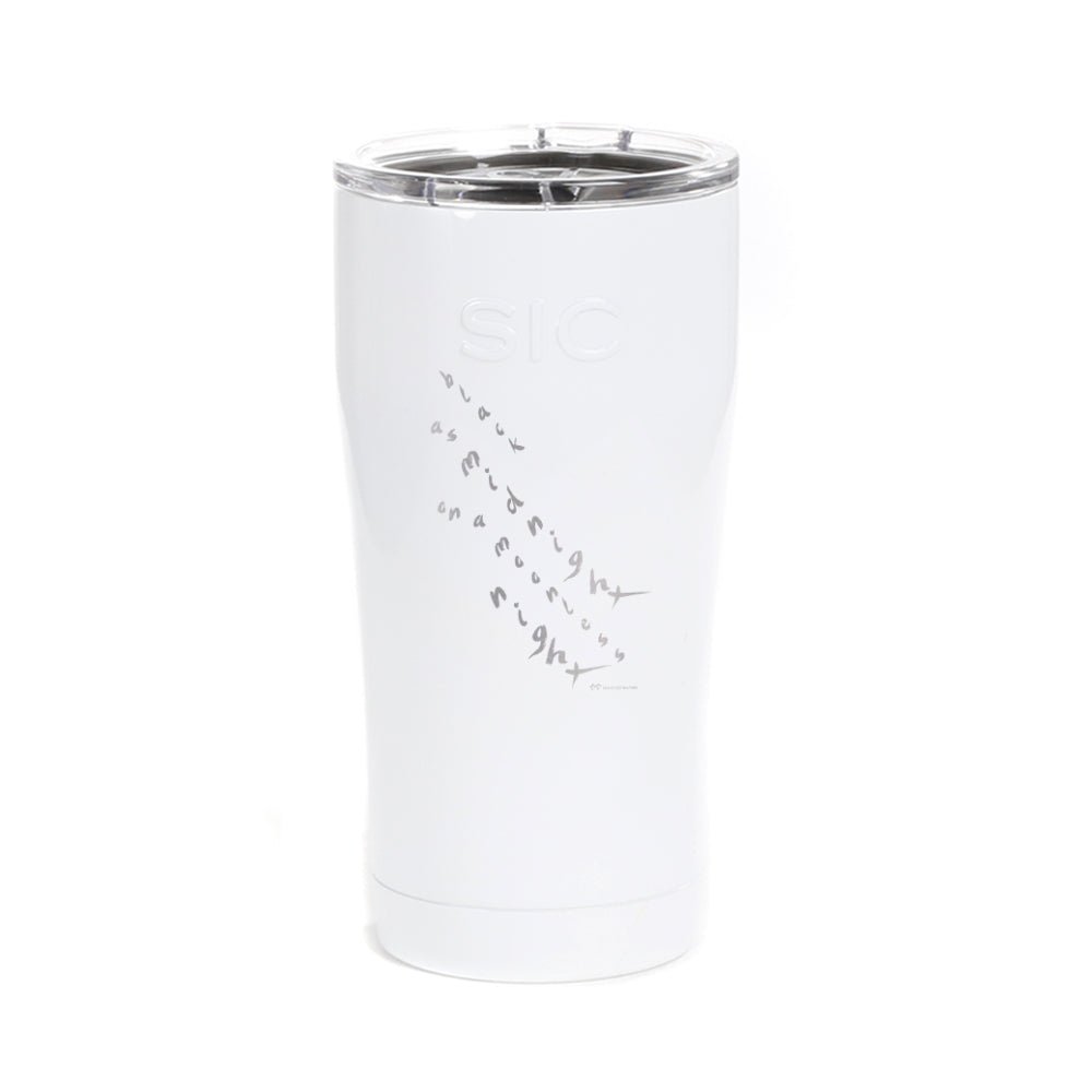 Twin Peaks Black as Midnight Handwritten Laser Engraved SIC Tumbler - Paramount Shop