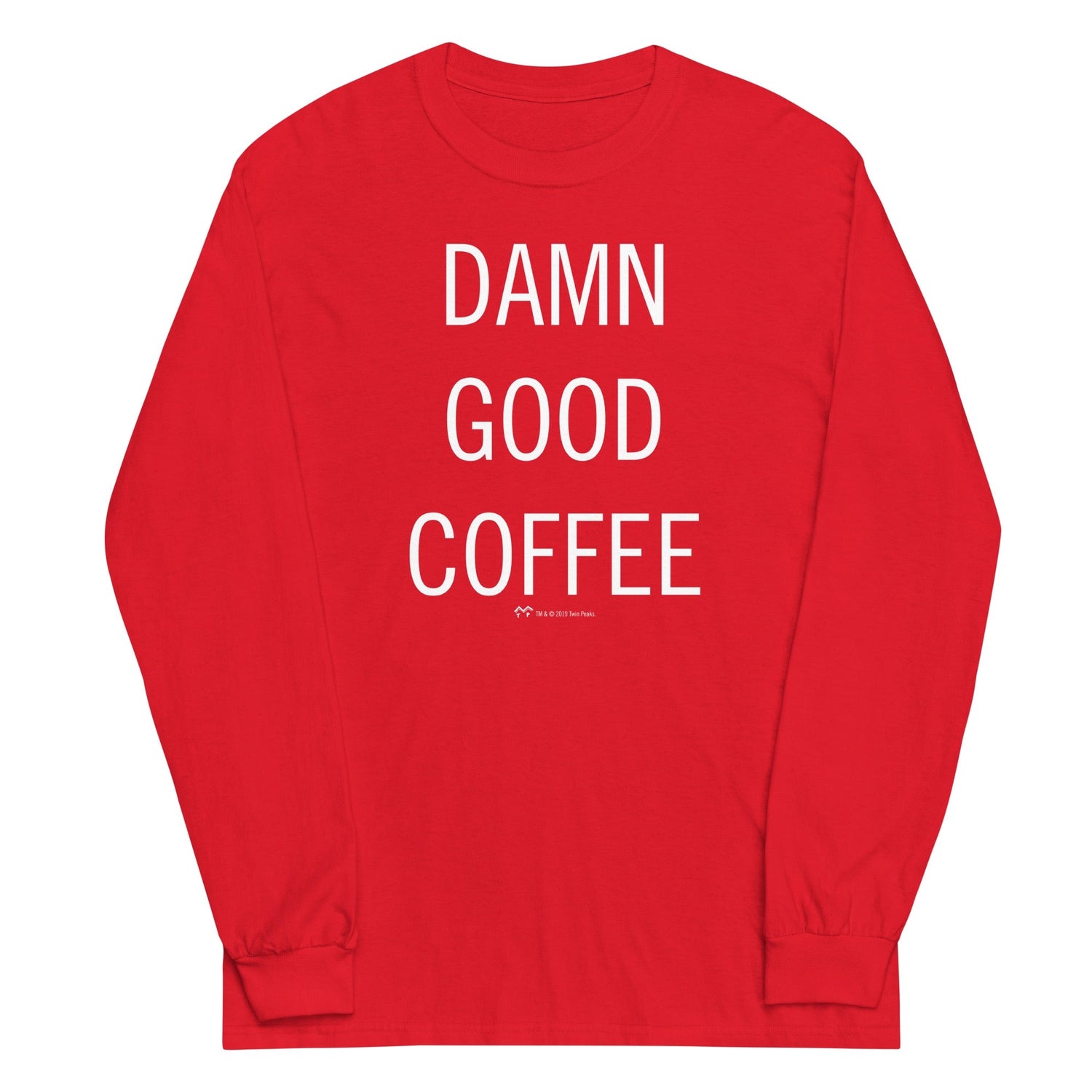 Twin Peaks Damn Good Coffee Adult Long Sleeve T - Shirt - Paramount Shop