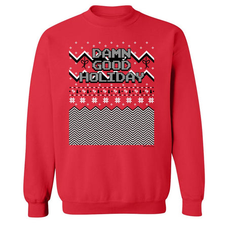 Twin Peaks Damn Good Holiday Fleece Crewneck Sweatshirt - Paramount Shop