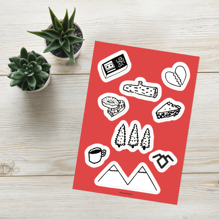 Twin Peaks Drawings Kiss Cut Sticker Sheet – Paramount Shop