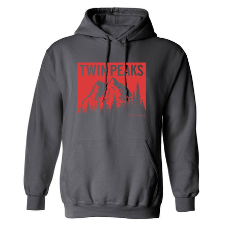 Twin Peaks Red Mountain Range Fleece Hooded Sweatshirt - Paramount Shop